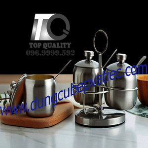 Hủ inox đựng gia vị