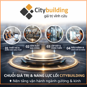 📌 CHUỖI GIÁ TRỊ & NĂNG LỰC LÕI CITYBUILDING – NỀN TẢNG VẬN HÀNH NGÀNH GƯƠNG & KÍNH