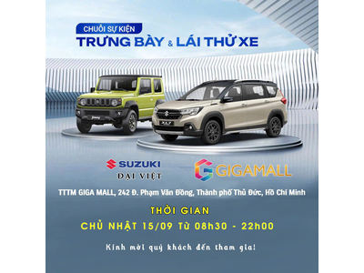 Chuỗi sự kiện Trưng bày & Lái thử xe Suzuki