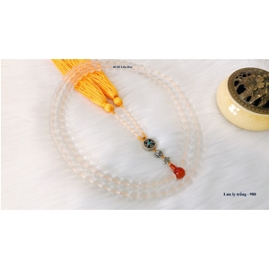 Chuỗi tràng hạt đá Lưu Ly trắng 10mm
