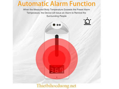 Máy rửa tay tự động, đo nhiệt độ trán K10 Pr cho cơ sở sản xuất, kinh doanh, trường học