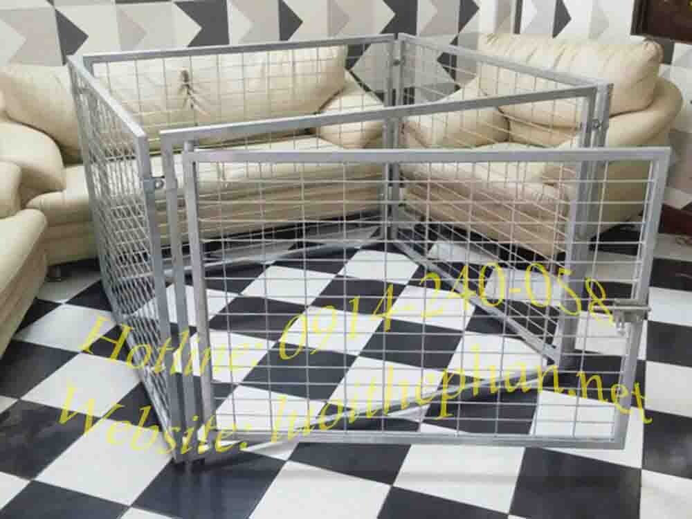 Chuồng chó lưới thép 1.2x1.2x0.9m (DxRxC)