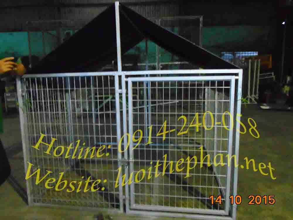 Chuồng chó lưới thép 1.8x1.8x1.2m (DxRxC) không bạt che