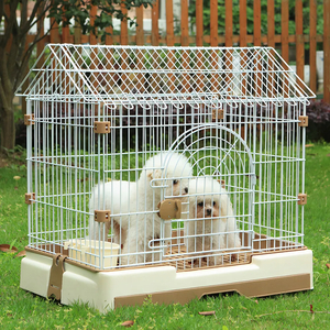 Chuồng chó mèo bằng sắt mái chóp AUPET Conical Dog Cage