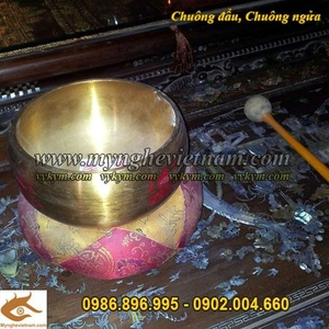 Chuông đồng vàng, chuông đẩu, chuông ngửa, chuông tụng kinh, chuông đồng bày đình chùa miếu điện