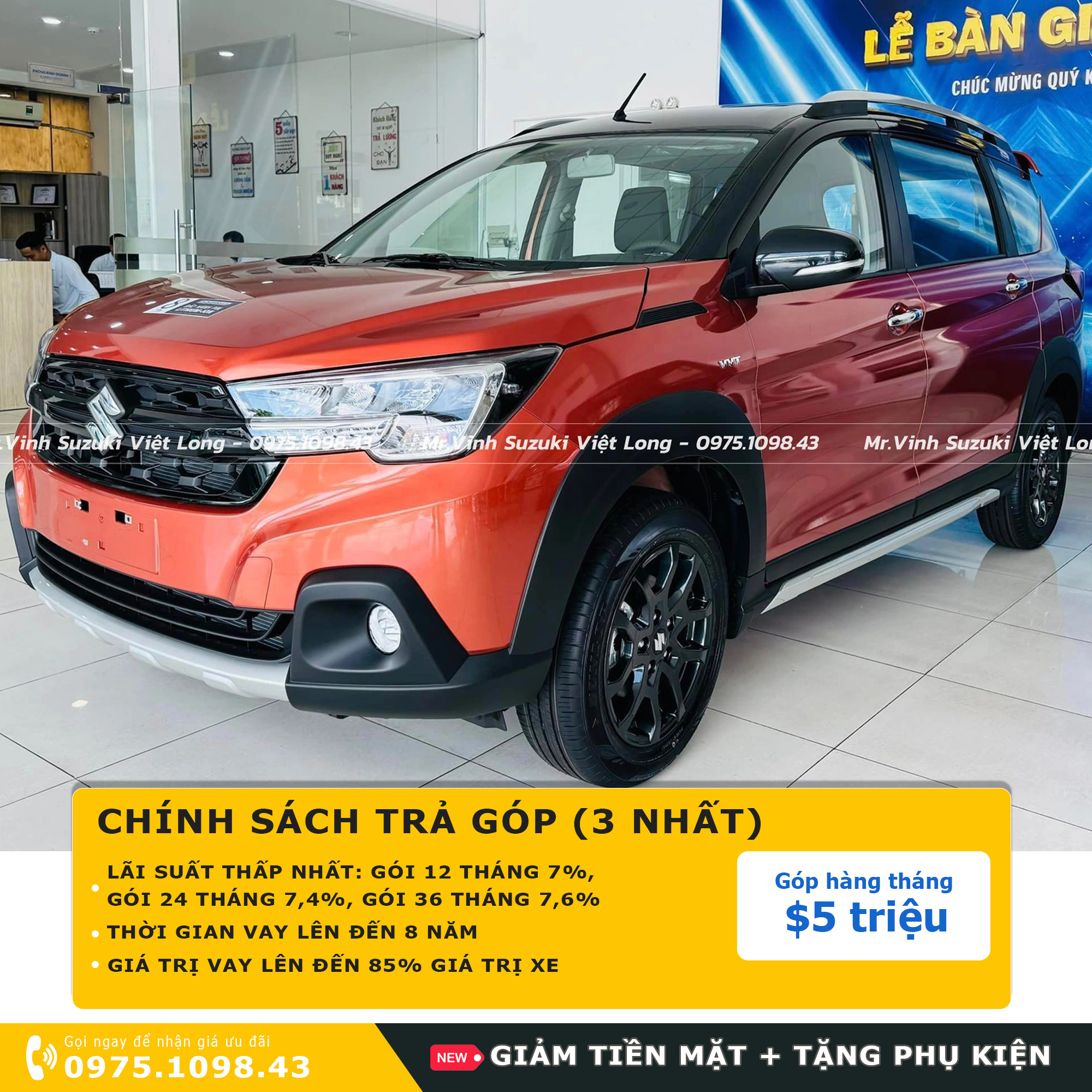 Khám phá chương trình mua xe Suzuki XL7 Hybrid trả góp