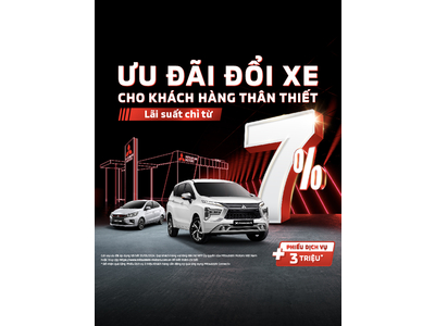 CHƯƠNG TRÌNH HỖ TRỢ TÀI CHÍNH CHO KHÁCH HÀNG THÂN THIẾT LÊN ĐỜI XE MỚI