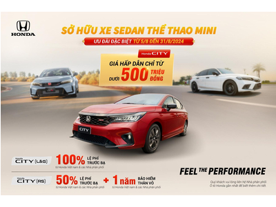 Chương trình khuyến mại của các dòng xe ô tô Honda trong tháng 8 năm 2024 – Đón nhận ưu đãi – Trải nghiệm đỉnh cao