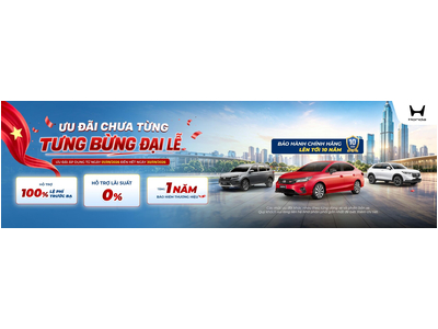 Chương trình khuyến mại ô tô tháng 9/2026 - ƯU ĐÃI CHƯA TỪNG - TƯNG BỪNG ĐẠI LỄ