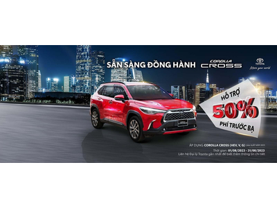 Chương trình khuyến mại từ hệ thống Đại lý Toyota dành cho xe Toyota Corolla Cross trong tháng 8/2023