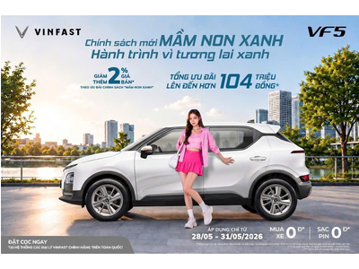 CHƯƠNG TRÌNH “MẦM NON XANH” – ƯU ĐÃI 2% GIÁ BÁN (*) NHÂN NGÀY QUỐC TẾ THIẾU NHI