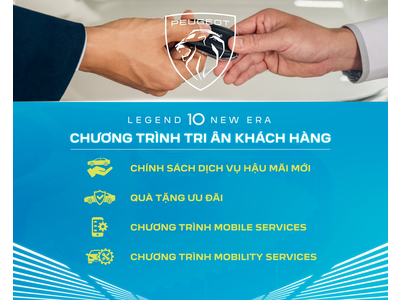 CHƯƠNG TRÌNH TRI ÂN KHÁCH HÀNG - HÀNH TRÌNH KỶ NGUYÊN MỚI CÙNG PEUGEOT LONG BIÊN