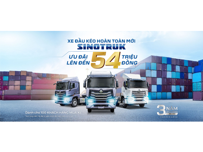 CHƯƠNG TRÌNH ƯU ĐÃI ĐẶC BIỆT DÀNH CHO 100 KHÁCH HÀNG MUA XE ĐẦU KÉO SINOTRUK