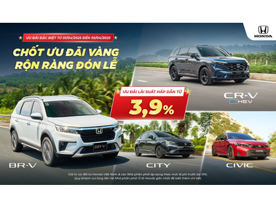 CHƯƠNG TRÌNH ƯU ĐÃI XE HONDA THÁNG 04/2025 Mới Nhất.