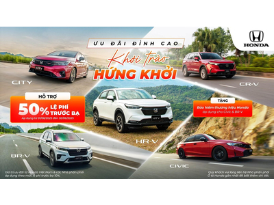 CHƯƠNG TRÌNH ƯU ĐÃI XE HONDA THÁNG 06/2025 Mới Nhất.