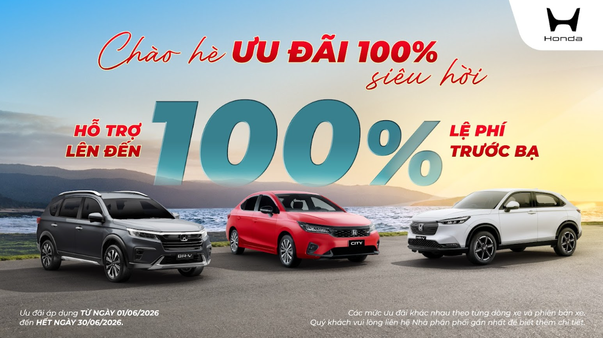 CHƯƠNG TRÌNH ƯU ĐÃI XE HONDA THÁNG 06/2026 Mới Nhất.