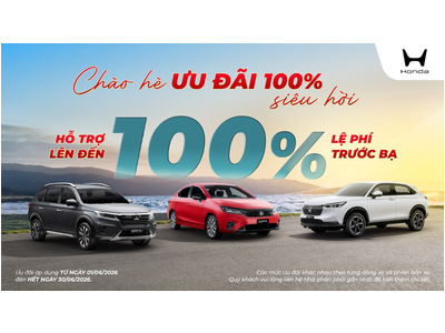 CHƯƠNG TRÌNH ƯU ĐÃI XE HONDA THÁNG 06/2026 Mới Nhất.