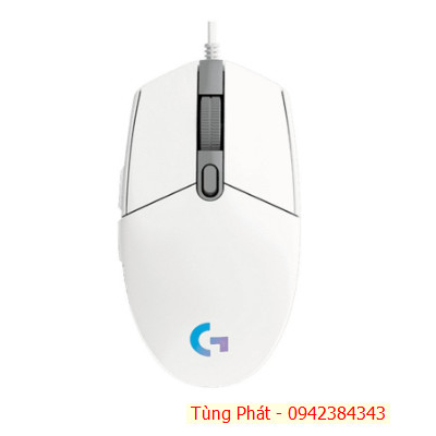 Chuột dây Logitech G102 2th Lightsync Gaming (màu trắng)