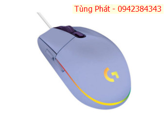 Chuột dây Logitech G203 Lightsync Gaming (USB/RGB) Tím