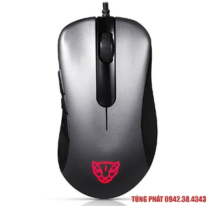 Chuột Gaming Motospeed V100 (ZEUS 6400) NEW RGB có LED thay đổi theo DPI Silver