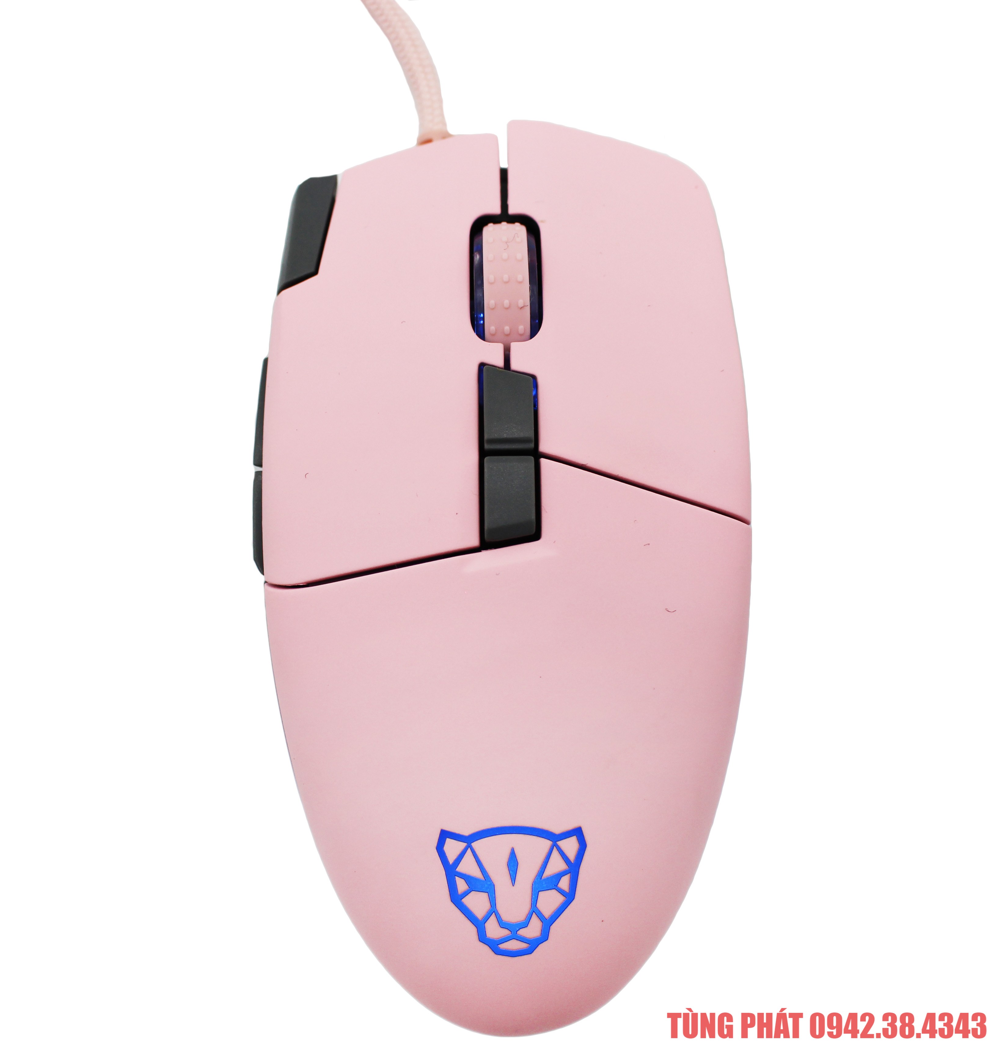Chuột Gaming Motospeed V200 LED RGB (Hồng)