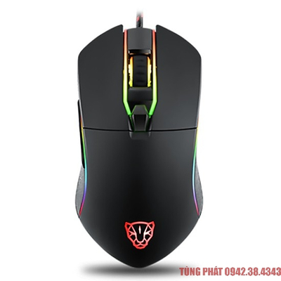 Chuột Gaming Motospeed V30 có LED RGB thay đổi theo DPI