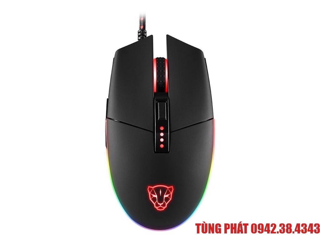Chuột Gaming Motospeed V50 (A3050) RGB có LED thay đổi theo DPI
