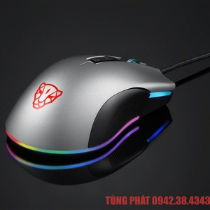 Chuột Gaming Motospeed V70 (PW3325) NEW RGB có LED thay đổi theo DPI xám