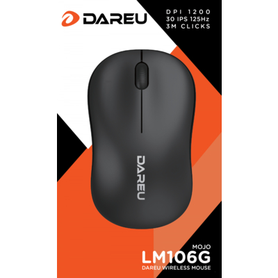 Chuột không dây DAREU LM106G Black( màu đen)