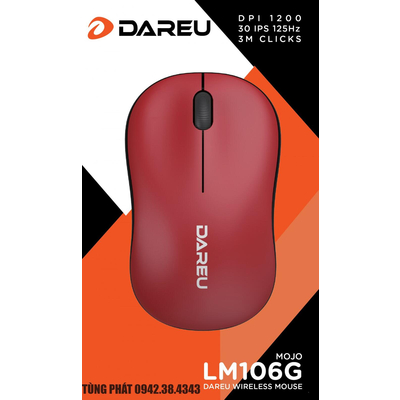Chuột không dây DAREU LM106G Red ( màu đỏ)