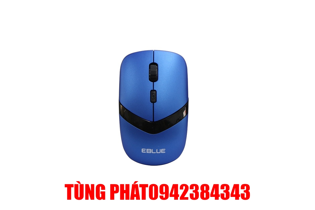 Chuột không dây E-BLUE Wireless EMS818BL - Xanh
