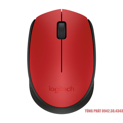 Chuột không dây Logitech M171 Màu đỏ