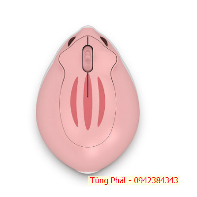Chuột máy tính không dây Akko Hamster - MOMO (Hồng)