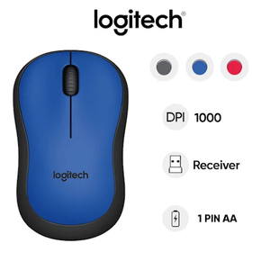 Chuột máy tính không dây Logitech M221 (Xanh)