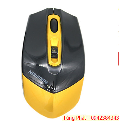 Chuột máy tính không dây Newmen F300, vàng đen