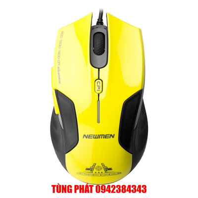 Chuột Newmen G7+ USB for Gaming- Vàng