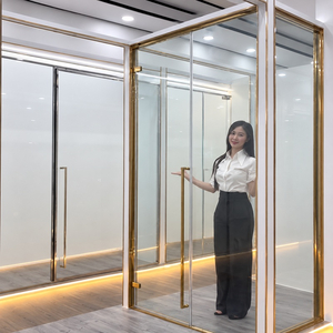Phòng Tắm Kính Slim Inox Cửa Mở – Bản Lề, Kính, Gioăng | Citybuilding