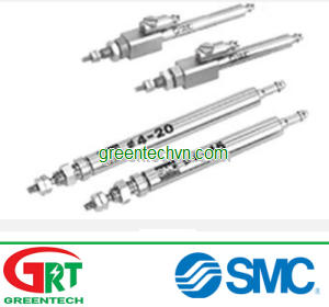 Pneumatic cylinder / single-acting with return spring / double-acting / round | CJ1 series|SMC Pneum