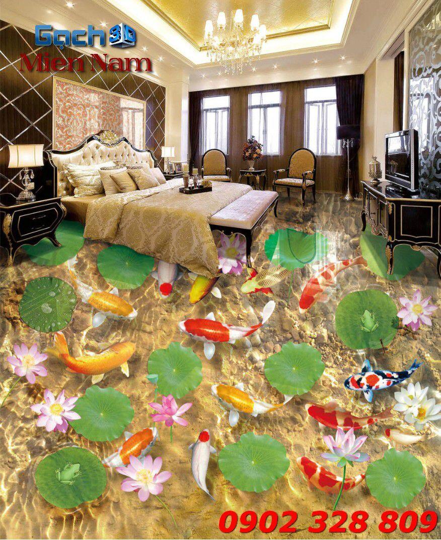GẠCH 3D CÁ KOI 
