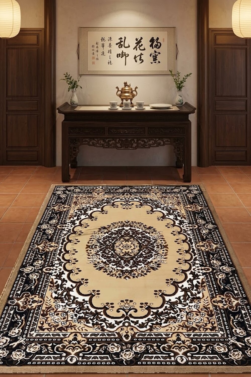 Thảm trang trí phòng thờ cổ điển CK-CLASSIC CK7777 HMO