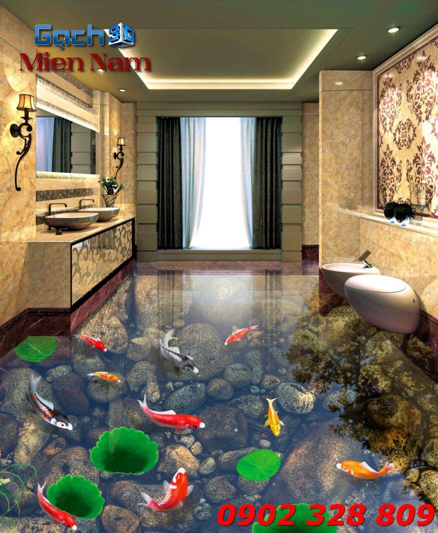GẠCH 3D CÁ KOI