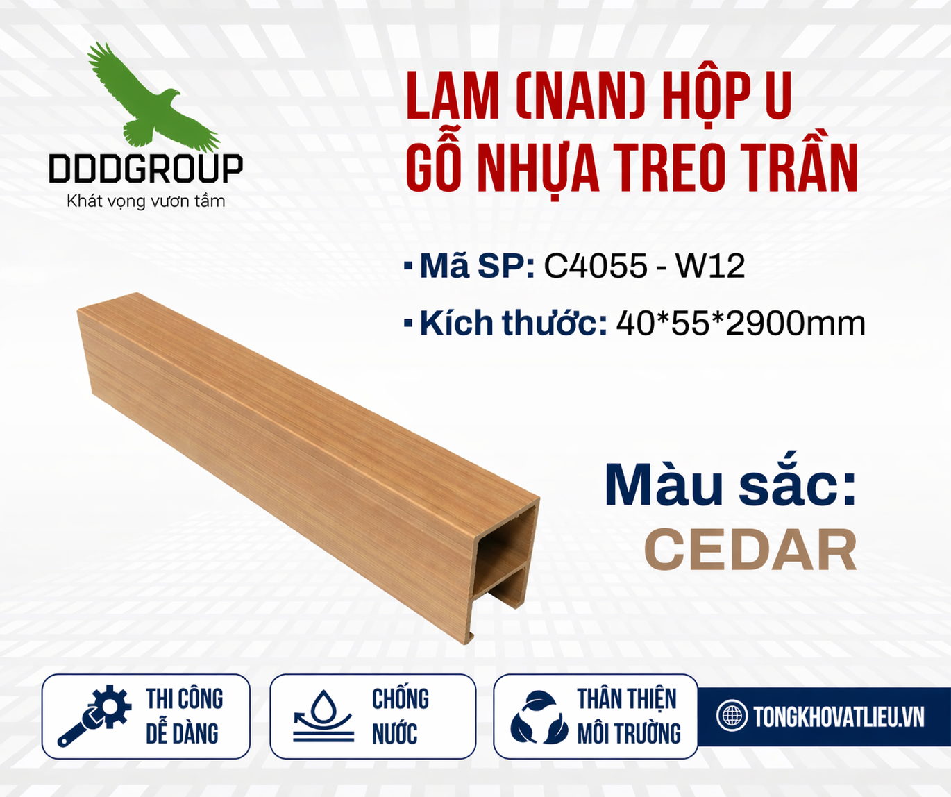 EW- Lam nhựa thả trần