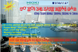 Cơ hội đi du lịch miễn phí cùng Team HIOKI