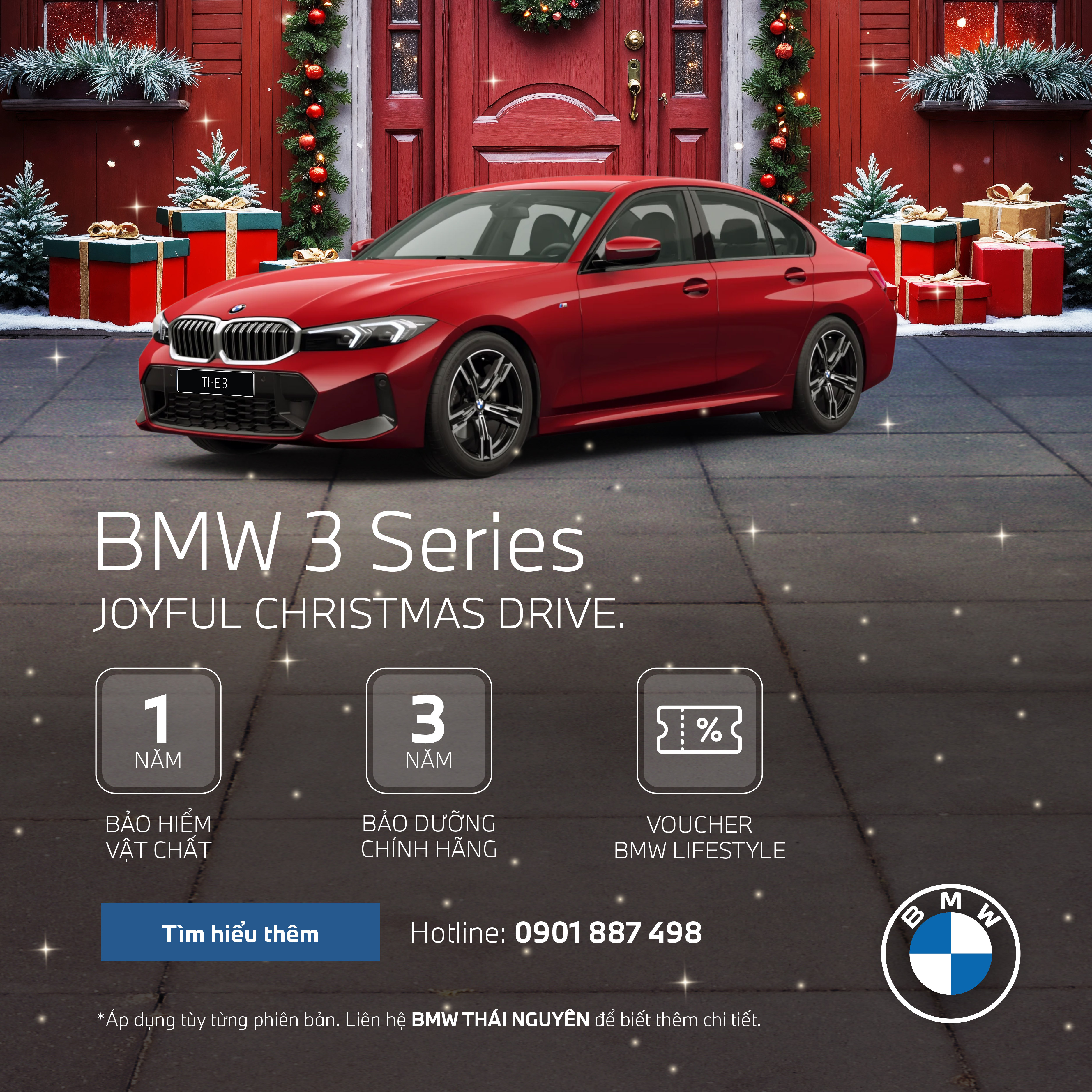 Cơ hội sắm xe sang BMW với ưu đãi hấp dẫn lên đến 100% phí trước bạ dịp cuối năm.