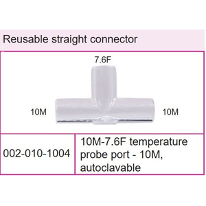 co nối thẳng 10M-7.6F temperature probe port - 10M, autoclavable