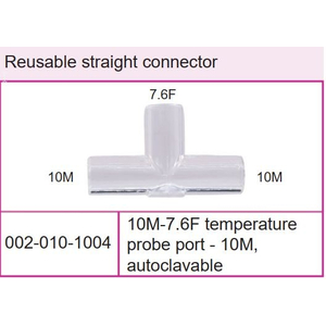 10M-7.6F temperature probe port - 10M, autoclavable