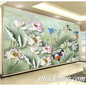 GẠCH 3D HOA SEN HS12