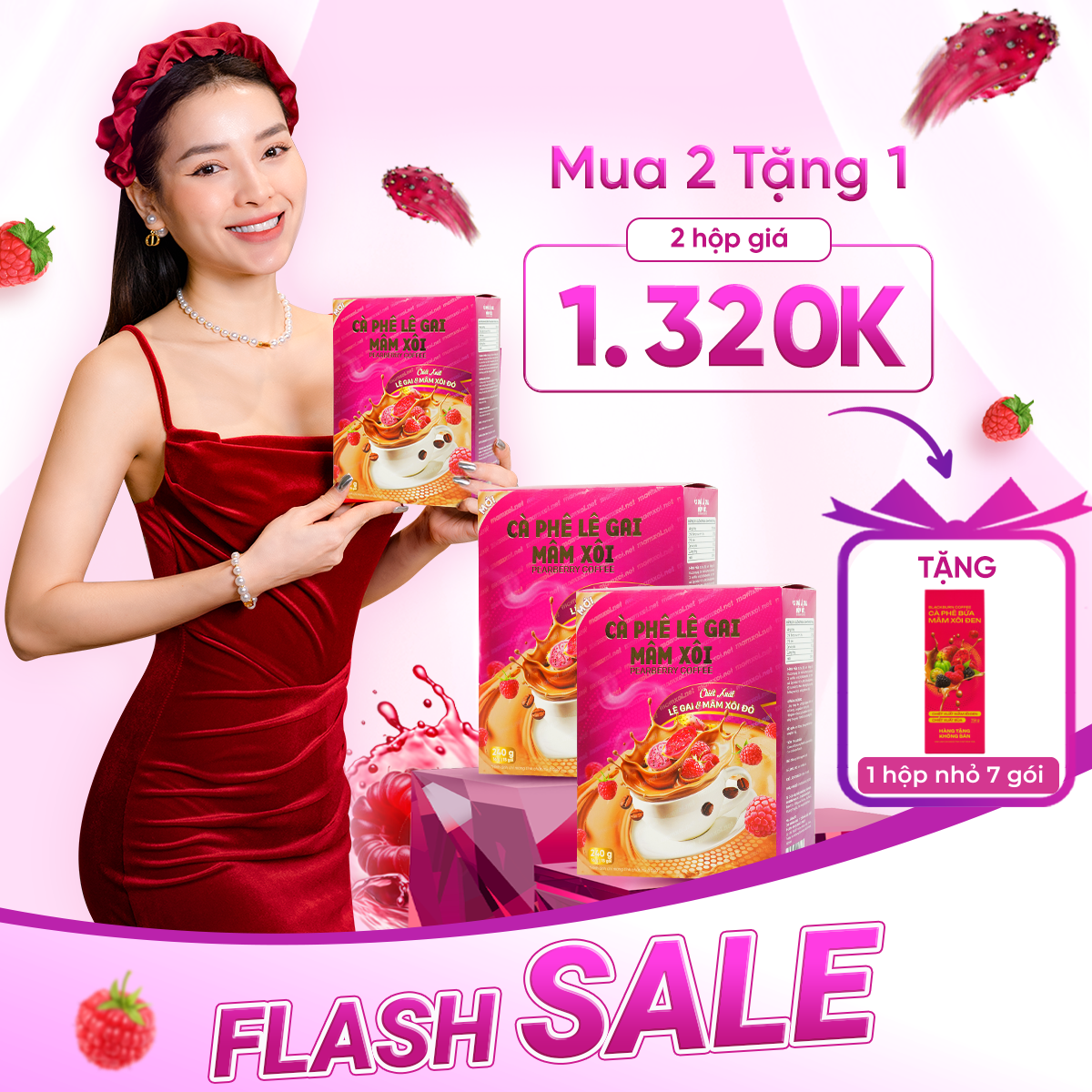 Combo 2 Hộp - Cà Phê Mâm Xôi Đỏ