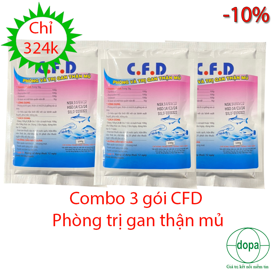 COMBO 3 GÓI CFD 100G PHÒNG TRỊ GAN THẬN MỦ