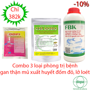COMBO 3 LOẠI PHÒNG TRỊ BỆNH XUẤT HUYẾT, ĐỐM ĐỎ, LỞ LOÉT,...